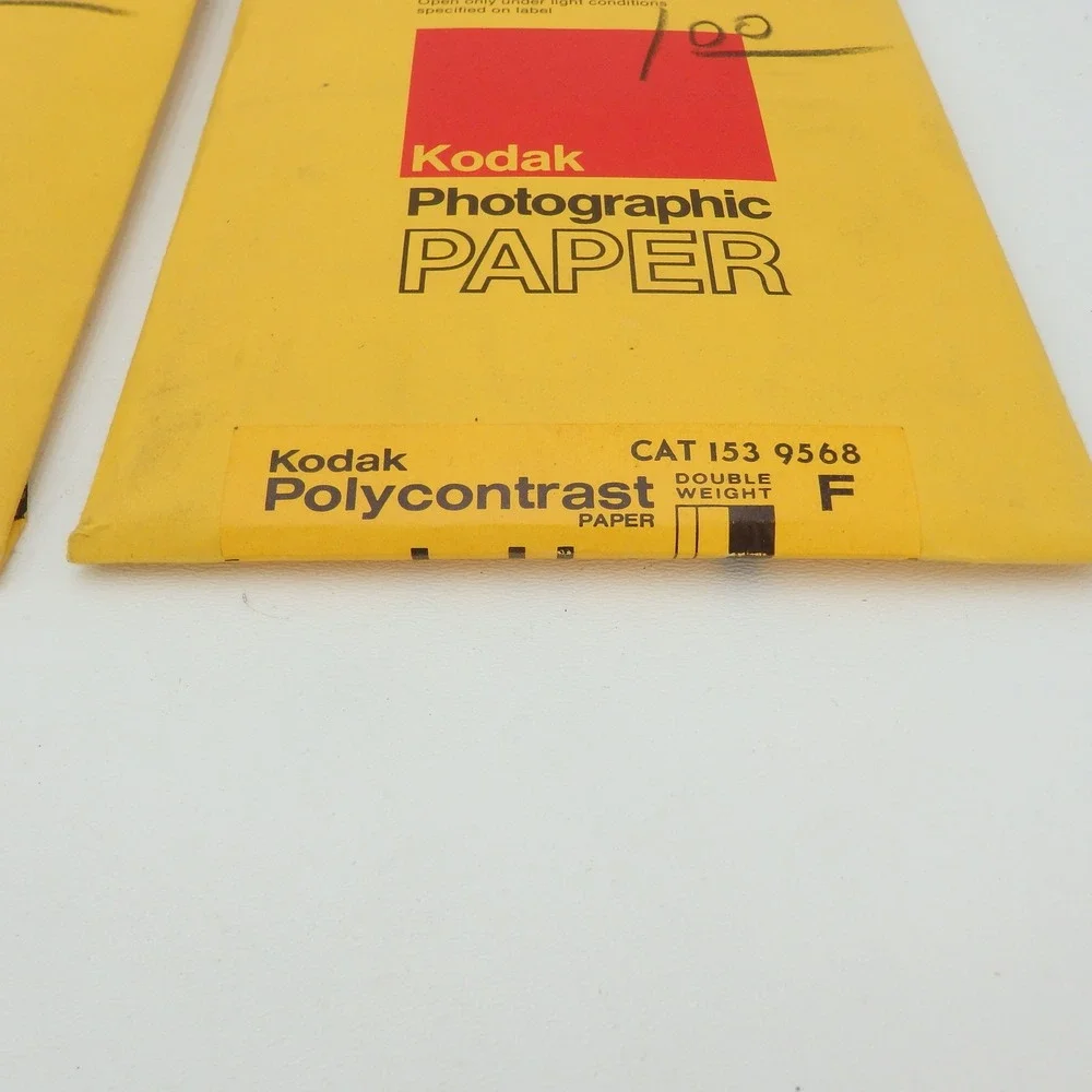 Kodak Polycontrast Photographic Paper 5x7 25 Sheet Single & Double Weight F Pack